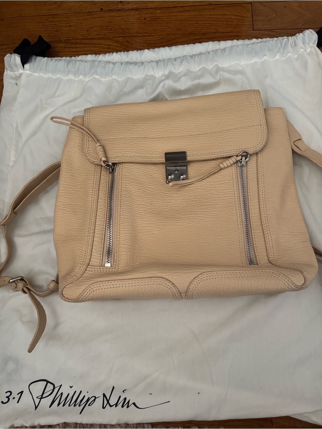 3.1 Phillip Lim Pebbled Leather Blush Backpack